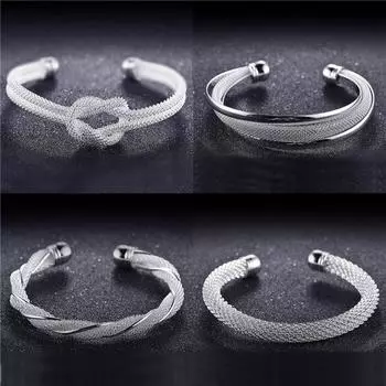 Простой браслет с подвесками из стерлингового серебра 925 пробы ручной работы и браслет для женщин, модные свадебные элегантные ювелирные изделия Sl147