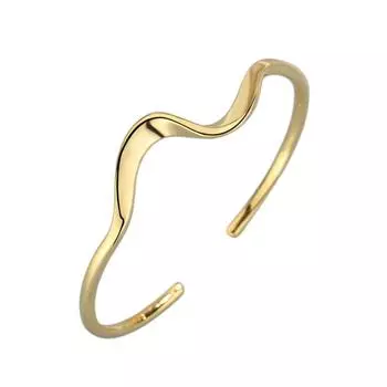 Простой браслет с волнами, модный и универсальный браслет, женский открытый браслет