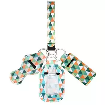 Простой брелок-держатель для помады — водонепроницаемый неопреновый рукав, резинка, металлическое кольцо и дорожные аксессуары, идеальный подарок на день рождения