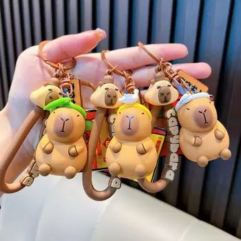 Простой брелок для ключей в виде животного из ПВХ, автомобильный брелок, подвеска на сумку, подарок на день рождения Style 3