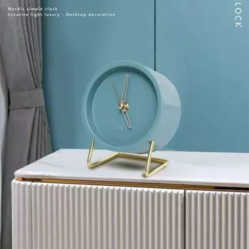 Простой будильник, бесшумные настольные часы, не тикающие аналоговые ретро-часы на тумбочке с подсветкой красный