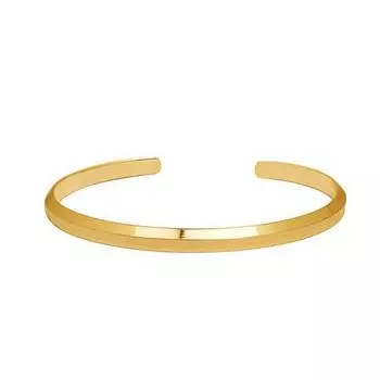 Простой C-образный парный металлический браслет с регулируемым отверстием, двухслойный геометрический браслет неправильной формы золотистый