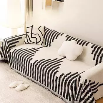 Простой чехол для дивана из синели в скандинавском стиле, полностью покрытый чехол для дивана на четыре сезона, универсальное полотенце для дивана, не царапающий чехол для дивана, подушка для дивана 180*130