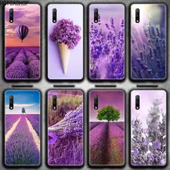Простой чехол для телефона с лавандовыми фиолетовыми цветами для Huawei Honor 30 20 10 9 8 8x 8c v30 Lite view 7A pro Honor view10