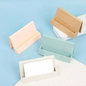 Простой чехол для визитных карточек, офисный настольный органайзер, ящик для хранения карточек, офисные аксессуары для стола, мода