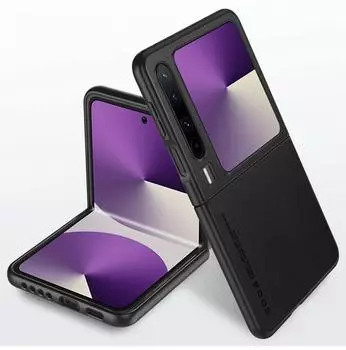 Простой чехол из искусственной кожи для Huawei Pura X VDE-AL00, роскошный матовый жесткий противоударный чехол для телефона Huawei PuraX, бампер For Huawei Pura X чёрный