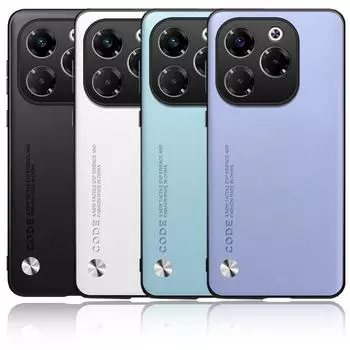 Простой чехол из искусственной кожи для Infinix Note 40X Note 40 Pro + Note40 Infinix Smart 8, роскошный жесткий матовый силиконовый защитный чехол для камеры Infinix Note 40X чёрный