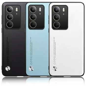 Простой чехол из искусственной кожи для Realme C75 C67 C61 C63 C65 C55 C53 C51 C30 C35 C25y C21y матовый силиконовый бампер противоударный жесткий защитный чехол для камеры For Realme C75 чёрный