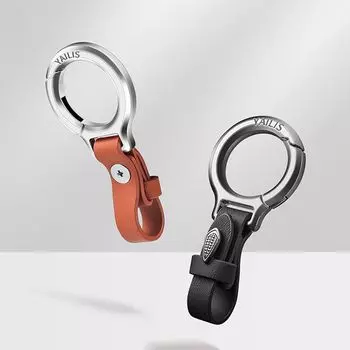 Простой держатель для ключей от машины, классический автомобильный брелок, сумка, подвеска, брелок на талию, бизнес серый/темно-коричневого