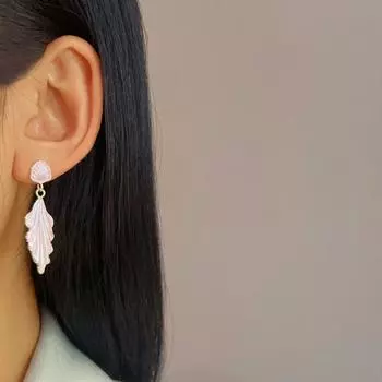 Простой дизайн розовые эмалевые серьги-кисточки модные женские свадебные праздничные украшения серьги ювелирные подарки