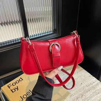 Простой дизайн, текстура, сплошной цвет, 2024, повседневная, осень, новая мода, популярная, одно плечо, иностранный стиль, маленькая квадратная сумка для женщин чёрный