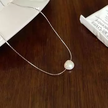 Простой дизайн жемчужное ожерелье темперамент французский ретро гонконгский стиль украшения модный сладкий трендовый