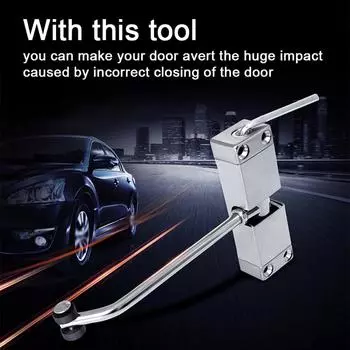 Простой дверной доводчик из нержавеющей стали для дома, отеля, офиса, автоматический пружинный дверной доводчик, практичное устройство серебряный