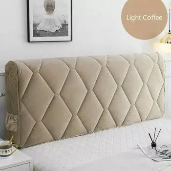 Простой европейский стиль Роскошный утолщенный чехол для изголовья кровати Мягкий защитный чехол для спинки кровати Эластичный все включено 120cm