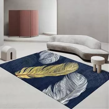 Простой геометрический ковер для гостиной, ковер под диван и журнальный столик, напольный коврик, коврик на весь пол для офиса, прикроватный коврик для гардеробной 60*90cm