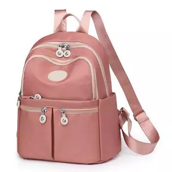 Простой городской рюкзак, школьный рюкзак для мужчин и женщин, модный рюкзак большой вместимости. чёрный