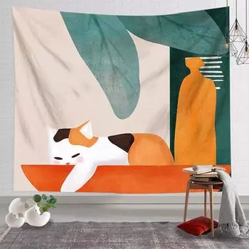 Простой художественный домашний декор, гобелен, домашний декор, эстетика, спальня, гостиная, фоновое украшение, гобелен 100x75cm