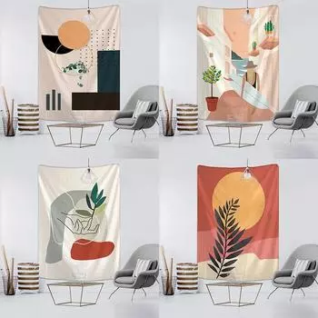Простой художественный фон гобелен офис гостиная украшение домашний настенный гобелен 100x75cm