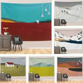 Простой художественный фон Гобелен Украшение стены для дома Гобелен Спальня Гостиная Гобелен 100x75cm
