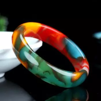 Простой и элегантный радужный браслет, новый женский роскошный браслет с подарочной коробкой 54MM