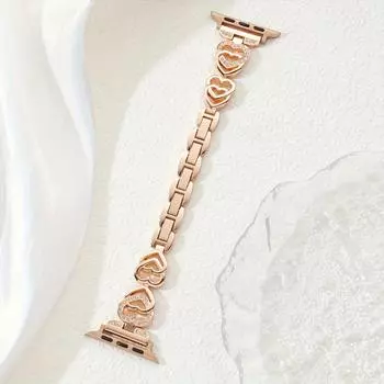 Простой и модный стильный браслет-браслет, для IWatch 3/4/5/6/7/8, металлический ремешок для часов, совместимый с 38 мм-45 мм/49 мм 38mm40mm41mm серебряный