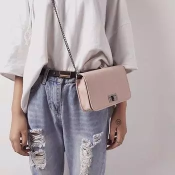 Простой и модный женский рюкзак, сумка на одно плечо, сумка на цепочке, женская сумка через плечо one size зелёный