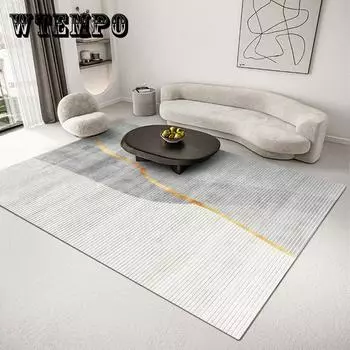 Простой и роскошный ковер для гостиной, геометрический абстрактный ковер для спальни, прикроватный ковер, офисный коврик, коврик для чайного стола, коврик в скандинавском стиле