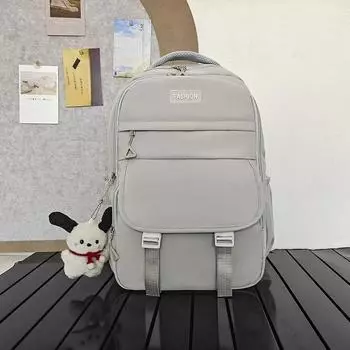 Простой и универсальный рюкзак для студентов колледжа Ins, женский рюкзак большой вместимости в японском стиле, однотонный рюкзак для учащихся средних и старших классов only bag