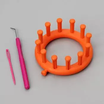 Простой инструмент для шерстяного вязания своими руками, цветочная сетка, круглая шерстяная вязальщица