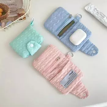 Простой кошелек Zero для девочек, сумка для карточек конфетного цвета, студенческий рюкзак с подвеской и пряжкой, маленький кошелек, портмоне, держатель для удостоверения личности белый