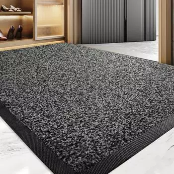 Простой коврик для двери отеля с песком и пылью, коврик для двери дома, нескользящий резиновый коврик, устойчивый коврик для ног 60*90cm