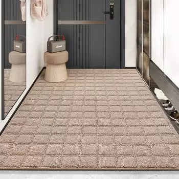 Простой коврик для удаления пыли из входной двери, износостойкий противоскользящий коврик из полипропилена для входной двери 61*92cm