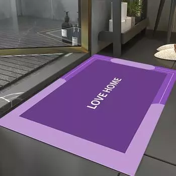 Простой коврик для ванной комнаты, прочный впитывающий коврик для входа в ванную комнату, быстросохнущий коврик для резки ног 50 * 80cm
