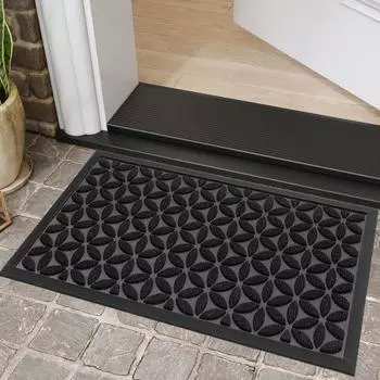 Простой коврик для входа в дом, наружный пылеулавливающий износостойкий коврик, нескользящий дверной коврик 44*76cm