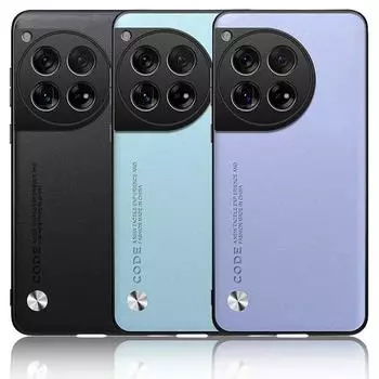 Простой кожаный чехол для One Plus ACE 3 2 Pro 12 11 11R 10T 10 Pro 10R 9 Oneplus Nord 3 CE 3 Lite N30 2T, роскошный жесткий чехол для телефона For OnePlus Ace 3 чёрный