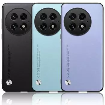 Простой кожаный чехол для OnePlus 13 12 12R 11 11R 10T 10 Pro OnePlus Nord 4 ce 4 CE 3 Lite Ace 3 Роскошный жесткий защитный чехол для камеры For OnePlus 13 чёрный