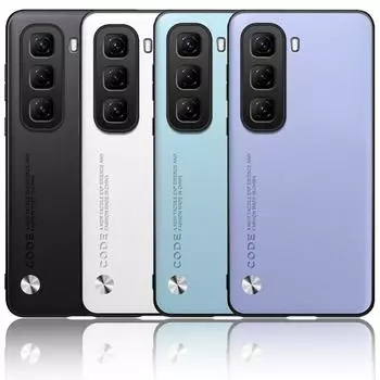 Простой кожаный силиконовый чехол для Infinix Hot 50 Hot 40 Pro Hot 40i 30i Роскошный матовый жесткий защитный чехол для объектива камеры для Infinix GT 20 Pro Infinix Hot 50 5G чёрный