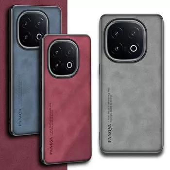 Простой кожаный удобный замшевый чехол для VIVO IQOO 13 12 Pro 11 Pro IQOO Z9X Z9 Turbo Z8 Z8X IQOO Neo 9 8 Защитная крышка для камеры For IQOO 13 чёрный