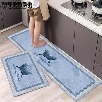 Простой кухонный коврик, мягкий утолщенный кухонный коврик, водонепроницаемый нескользящий коврик, дорожка 40*60CM