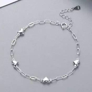 Простой Любовный Браслет Женский Автомобильный Цветочный Цепочка Регулируемый Наручный Элемент