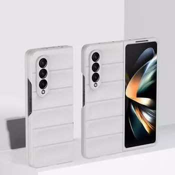Простой матовый удобный чехол для Samsung Galaxy Z Fold 4 5g Fold3 Fold4 Fold 3 Zfold3 Zfold4 Ультратонкий чехол для телефона ПК for Samsung Z Fold 4 фиолетовый