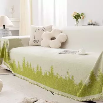 Простой модный чехол для дивана из шенилла Four Seasons Universal Anti-Scratching Antistick Wool Universal Sofa Towel 180*130cm