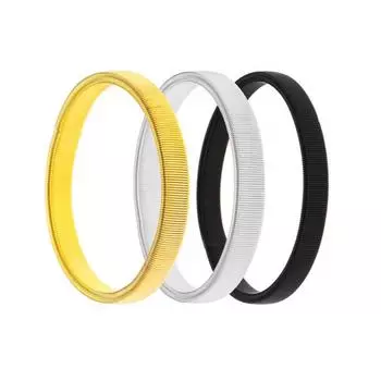 Простой мужской весенний браслет-манжета для бармена, эластичный браслет, кольцо, металлический браслет серебряный