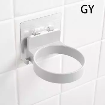 Простой настенный держатель для фена для ванной комнаты, настенный подвесной держатель, стойка для хранения, органайзер для фена для унитаза из АБС-пластика