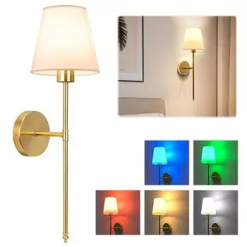 Простой настенный светильник USB перезаряжаемый металлический настенный светильник 3 цвета света беспроводной бра беспроводной настенный светильник для прихожей коридора Black белый