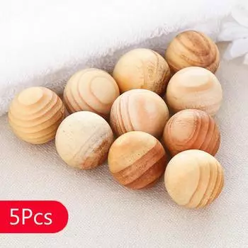 Простой натуральный кедровый домашний шкаф для одежды, репеллент для гостиной, лаванды, многофункционального дерева, шариков от моли, камфары, ящика для одежды, шкафа 5Pcs