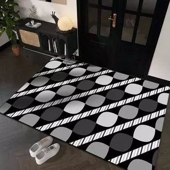 Простой нескользящий впитывающий коврик для ванной комнаты с диатомовой грязью, быстросохнущий, коврик для ног, коврик для туалетной двери 40 * 60CM diatom mud