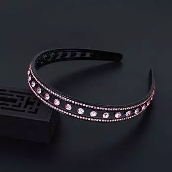 Простой ободок со стразами, обруч для волос, повязки, цветок, кристалл, нескользящий безель, повязки на голову, женские украшения, аксессуары для волос для девочек, головной убор