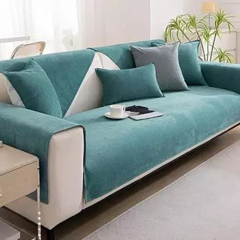 Простой однотонный чехол для дивана, водонепроницаемый, удобный, коврик для спинки дивана, защитный чехол для мебели от мочи домашних животных 70x70