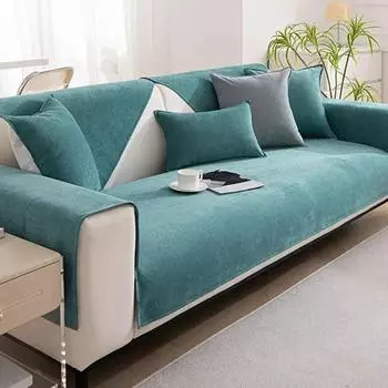 Простой однотонный чехол для дивана, водонепроницаемый, удобный, коврик для спинки дивана, защитный чехол для мебели от мочи домашних животных 1seater 70x70cm